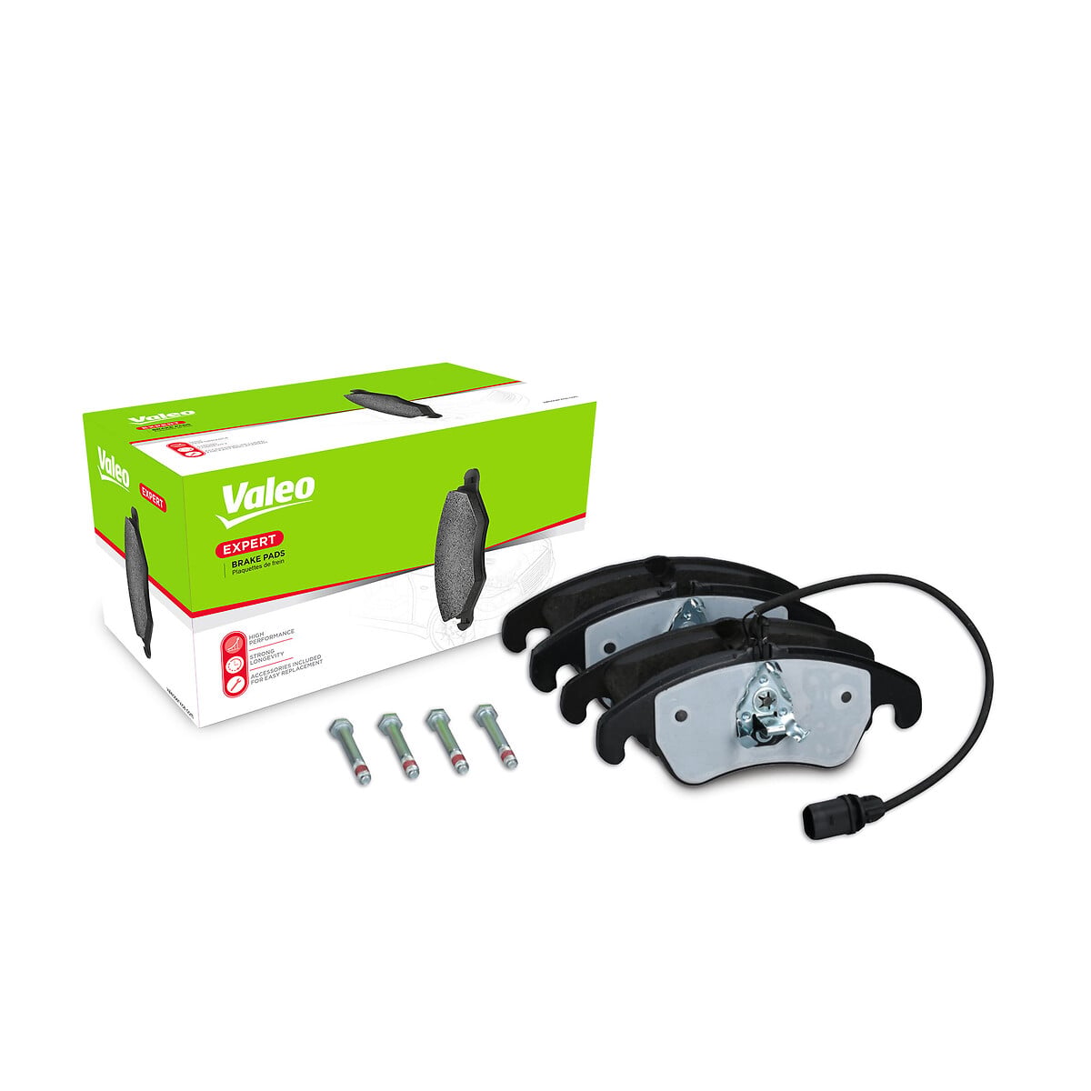 Jeu de 4 plaquettes de frein VALEO ref. 302496A